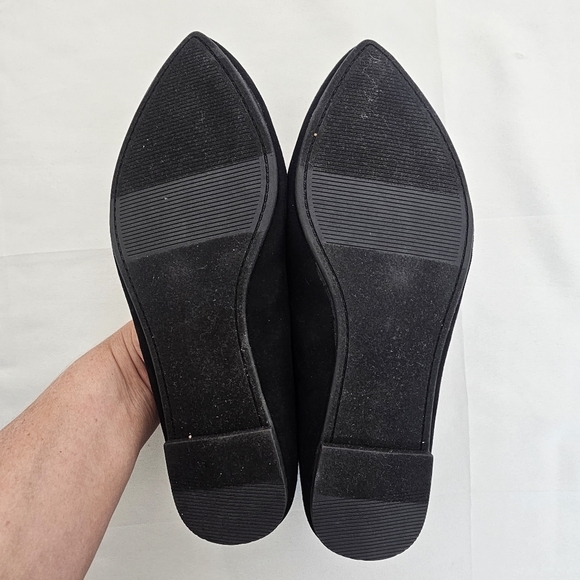 Torrid Black Pointed Toe Flats Extra Wide Width WW Size 10.5 - Picture 8 of 12